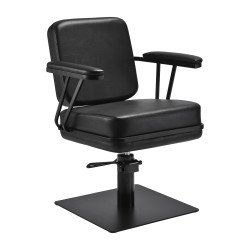 Silla de peluquería Gabbiano Madrid negra Silla de peluquería Gabbiano Madrid negra