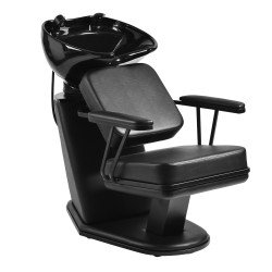 Unidad de lavado de peluquería Gabbiano Madrid negra Unidad de lavado de peluquería Gabbiano Madrid negra