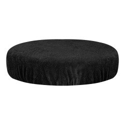 TAPA DE TERRY PARA TABURETE NEGRO TAPA DE TERRY PARA TABURETE NEGRO