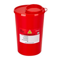 CONTENEDOR DE RESIDUOS MÉDICOS 2 L ROJO CONTENEDOR DE RESIDUOS MÉDICOS 2 L ROJO