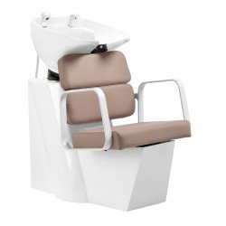 Unidad de lavado de cabello Gabbiano Porto blanca beige