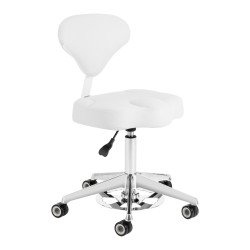 Silla de cosmética Azzurro 156-F bump-up blanco nieve Silla de cosmética Azzurro 156-F bump-up blanco nieve