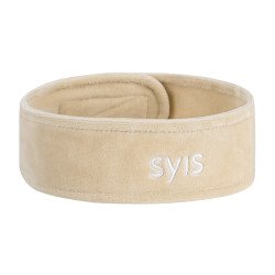 Banda para el cabello de belleza SYIS de terciopelo beige Banda para el cabello de belleza SYIS de terciopelo beige