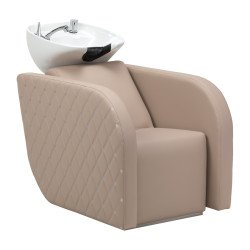 Unidad de lavado de peluquería eléctrica con función de masaje Gabbiano Ines beige Unidad de lavado de peluquería eléctrica con función de masaje Gabbiano Ines beige