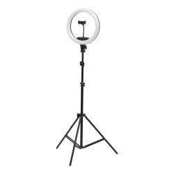 Lámpara anular de luz 13"" 36W LED con soporte negro Lámpara anular de luz 13"" 36W LED con soporte negro